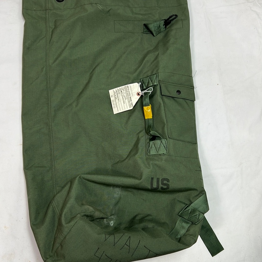 #1754 Marine Military Sage Green Heavy Duty Strapped Duffle Bag | Size: OS